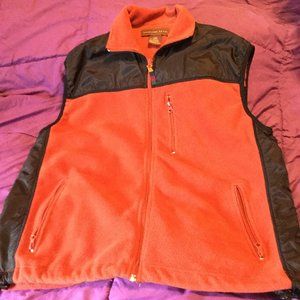 Orange and black vest